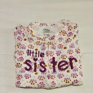 Carter's Little Sister Onesie - White and Purple